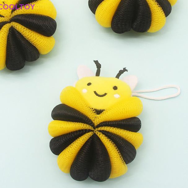 Cooltoy Bông Tắm Bọt Biển Hình Chú Ong Siêu Bền Giúp Mát Xa Cho Bé