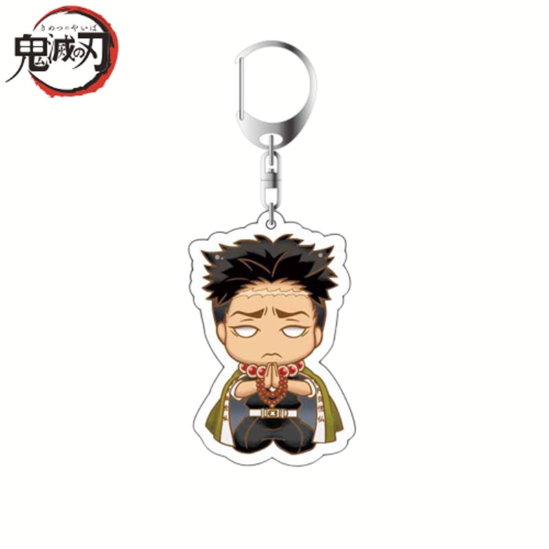 Móc Khóa Điện Thoại / Ví Cầm Tay Hai Mặt Họa Tiết Nhân Vật Hoạt Hình Demon Slayer Tanjiro Nhật Bản Thích Hợp Làm Quà Tặng