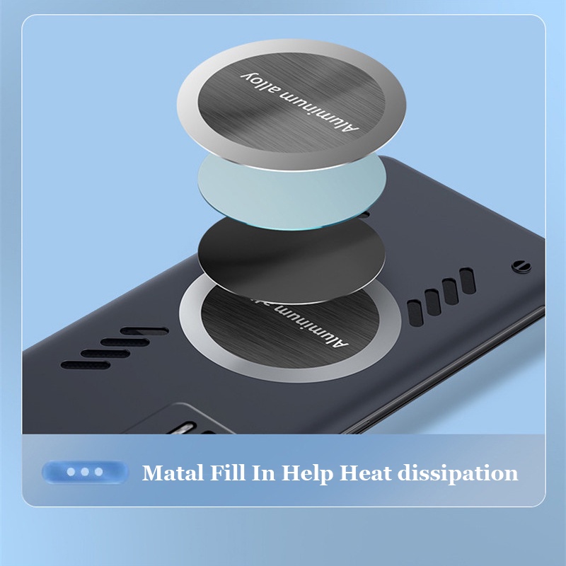 Ốp Điện Thoại Nam Châm Tản Nhiệt Không Khung Cho Xiaomi Redmi K50 K50i K60 K60E K40 Ultra Pro