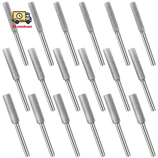 Bộ 18 dụng cụ mài lưỡi cưa kim cương 3 kích thước dùng để mài dây xích / đá / gỗ