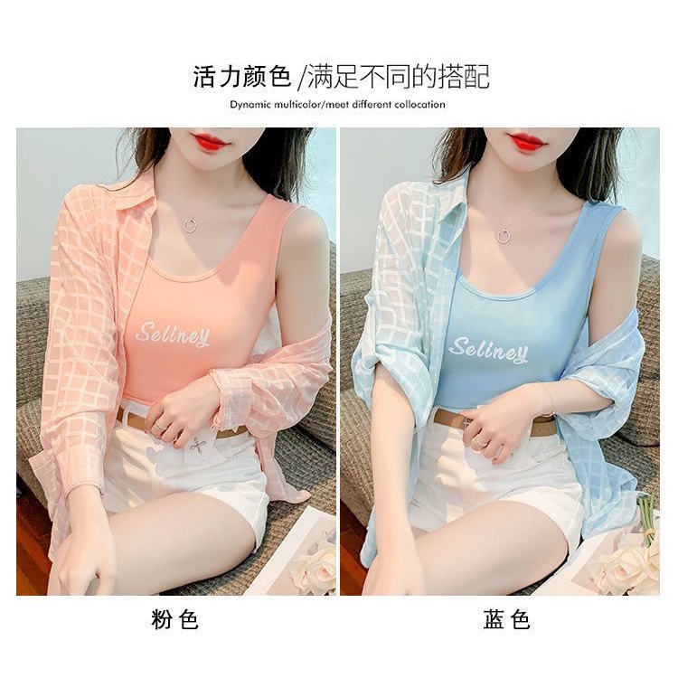 Set Áo Sơ Mi Ba Món Phối Quần Short Thời Trang Mùa Hè 2023 Mới Cho Nữ