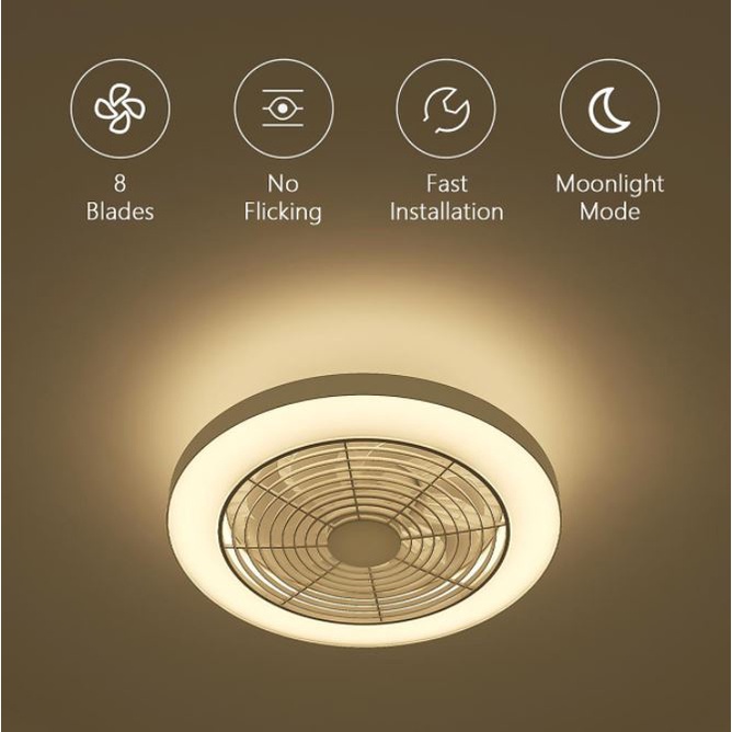 Quạt - đèn trần Thông minh XIAOMI kết nối Mihome điều khiển qua ứng dụng sử dụng tiện lợi cho gia đình