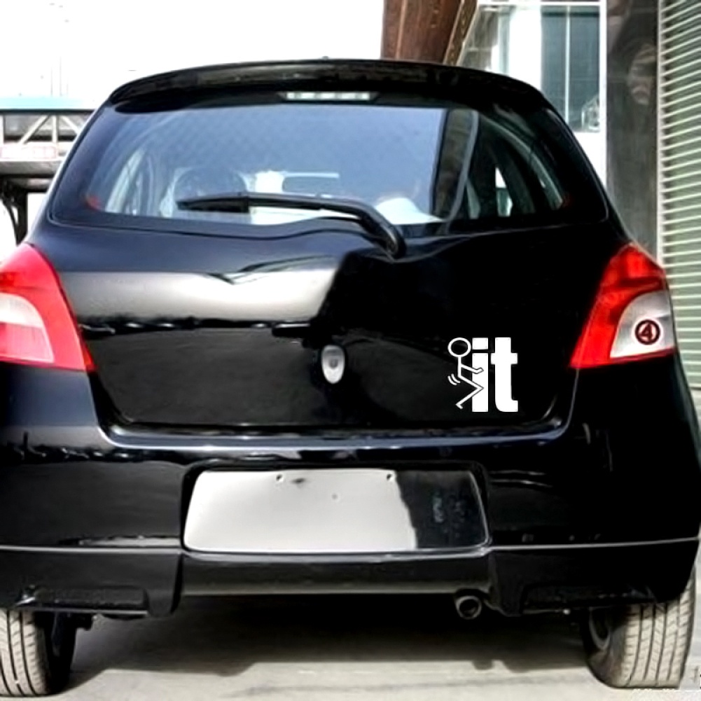 Miếng Dán Trang Trí Xe Hơi Chữ Tiếng Anh Vui Nhộn U1Z4