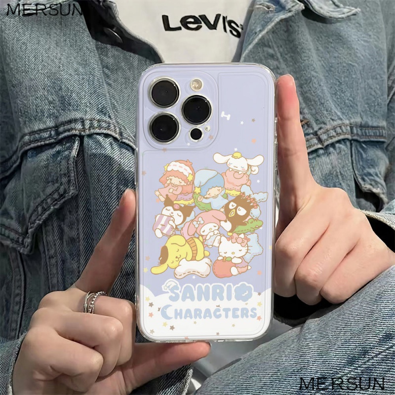 ✅Ốp Điện Thoại Dẻo Họa Tiết Hoạt Hình Sanrio Dễ Thương Chống Sốc Cho Apple Iphone13 Max78P14Pro6In 11iPhone12 9DTS