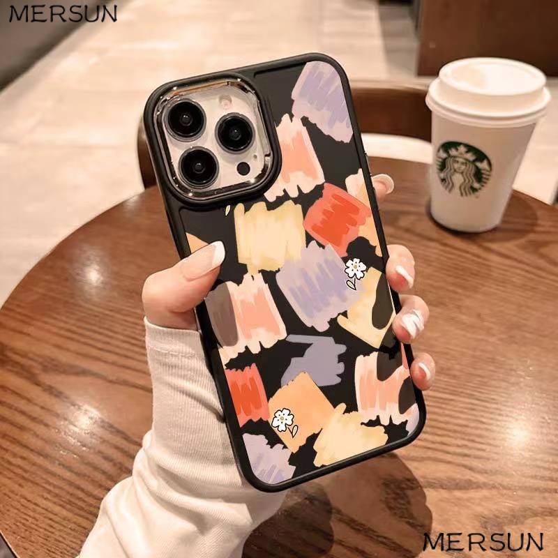 ✅Ốp Điện Thoại Mềm Màu Nước Mùa Hè / Metal 11 Iphone13Pro Apple 14pro Max xr12