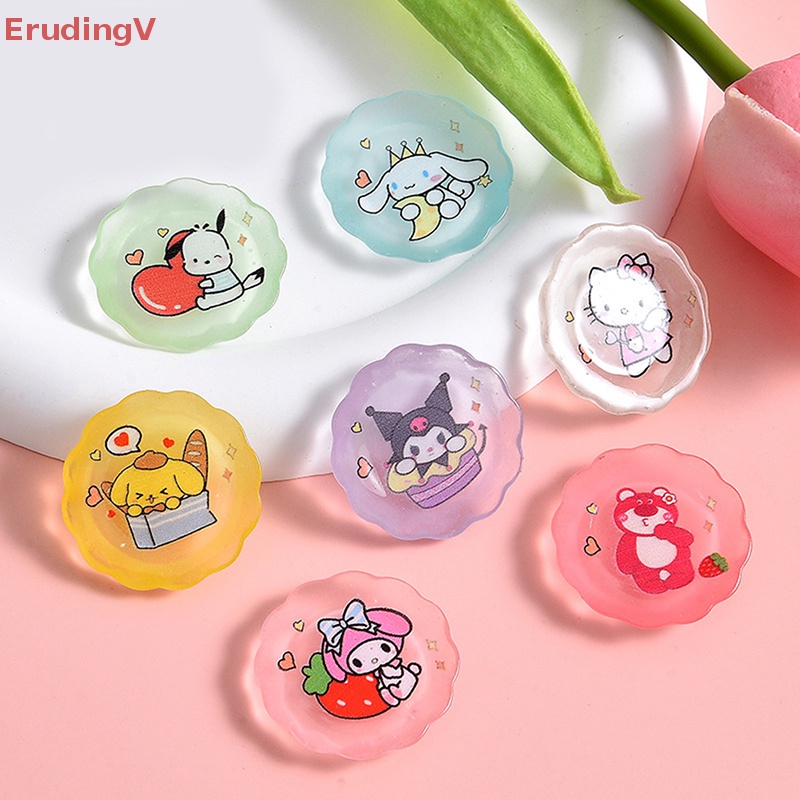 [ErudingV] Set 10 Đĩa Sanrios Hoạt Hình Mini Bằng Nhựa Resin Làm Đồ Thủ Công Trang Trí Điện Thoại Trẻ Em [Mới]