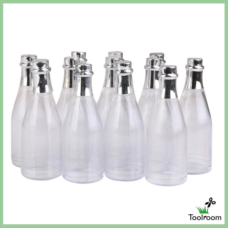 Bộ 12 Lọ Đựng Kẹo Trong Suốt Dùng Cho Tiệc Tùng / Nhà Tắm