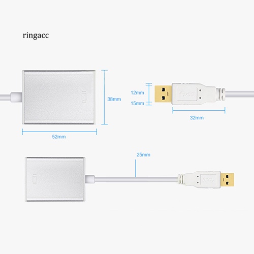 Bộ ĐiềU HợP ChuyểN ĐổI TốC Độ Cao USB 3.0 Sang HDMI Cho Windows 2560x1440