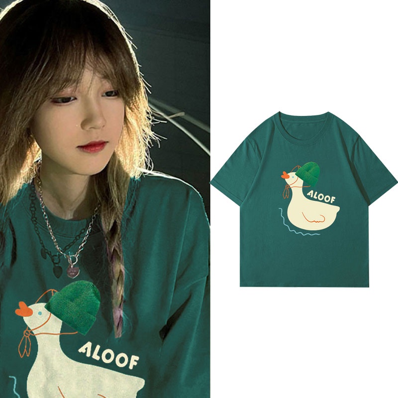 NRVP Áo Thun 100% Cotton Tay Ngắn Phong Cách Hàn Quốc Mới