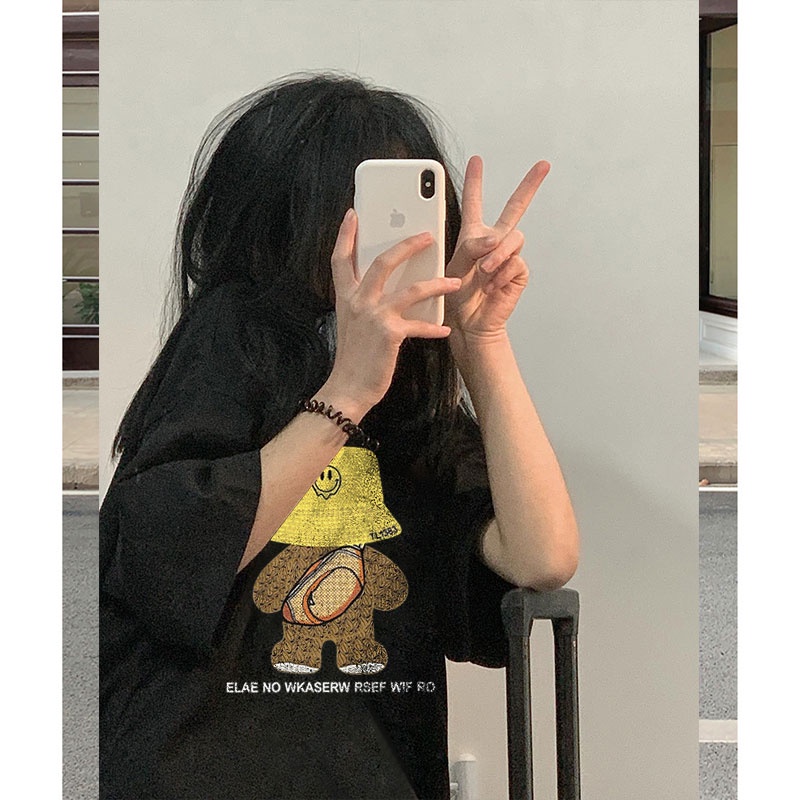 NRVP Áo Thun 100% Cotton Tay Ngắn Phong Cách Hàn Quốc Mới