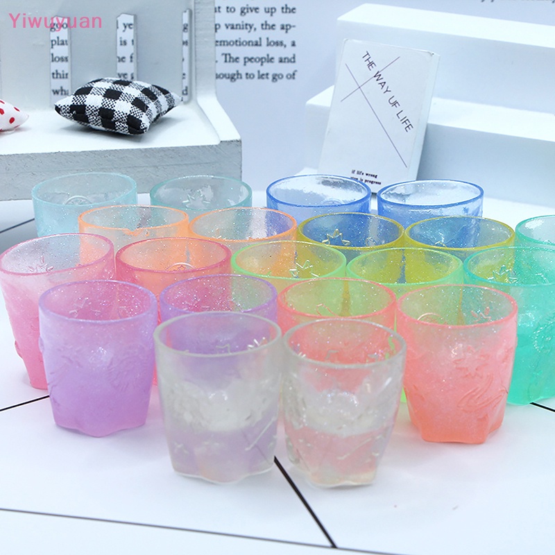 < Yiwuyuan > Móc Khóa Cốc Nước Mô Phỏng Ban Đêm Twinkle Dad DIY Sáng Tạo Mới