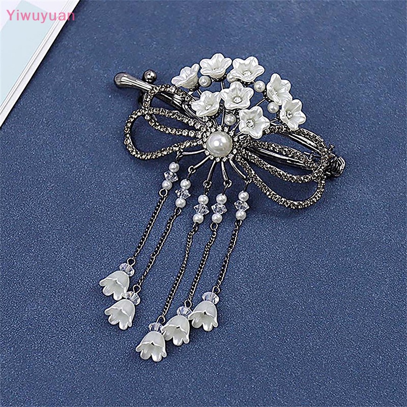 Kẹp Tóc Hình Hoa Đính Ngọc Trai Nhân Tạo Thời Trang