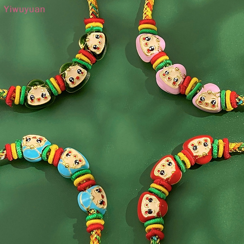 < Yiwuyuan > Vòng Tay Bện Dây Nhiều Màu Sắc Phong Cách Trung Hoa Truyền Thống Dành Cho Trẻ Em Và Người Lớn
