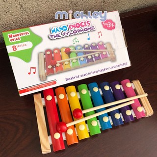 Michley đồ chơi đàn piano bằng gỗ cho bé 1-3 tuổi