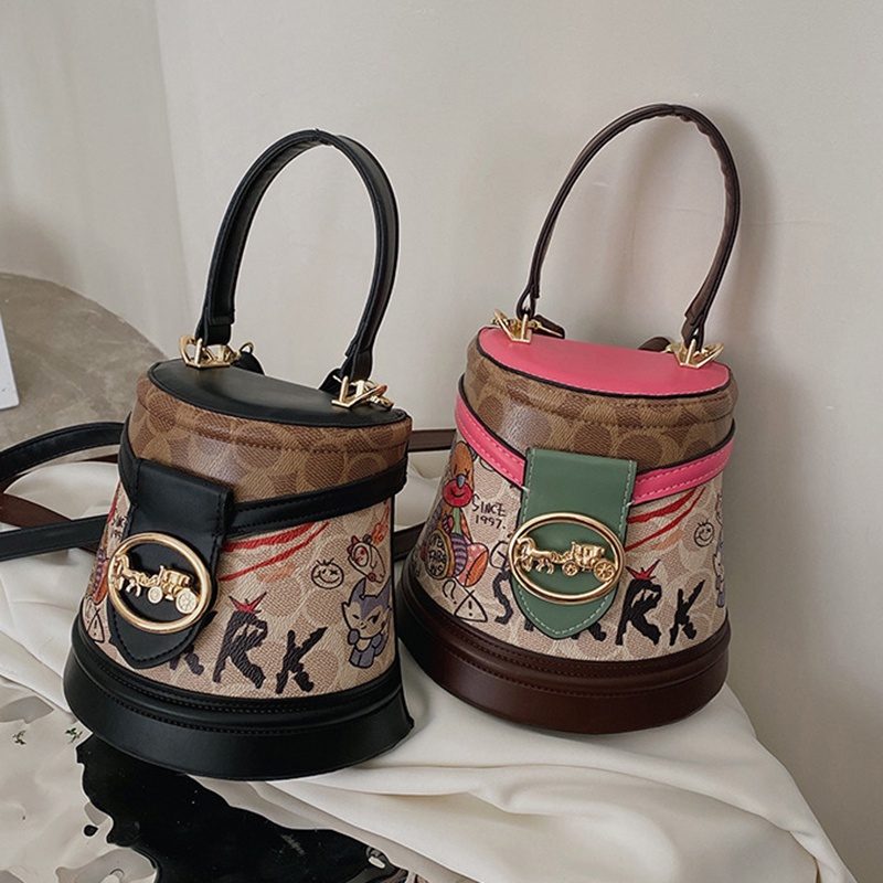 Túi Đeo Vai In Họa Tiết graffiti Phong Cách Phương Tây Thời Trang Cao Cấp Cho Nữ