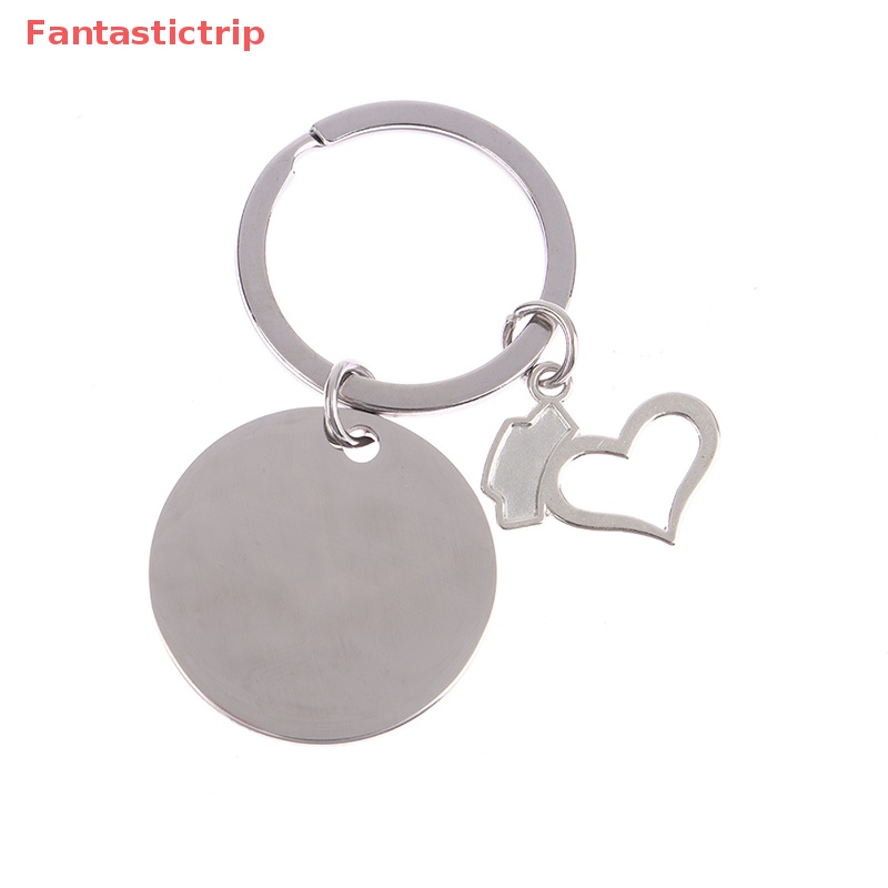 1 Móc Khóa Mặt Tròn Khắc Chữ I 'M a Nurse Thời Trang Mới