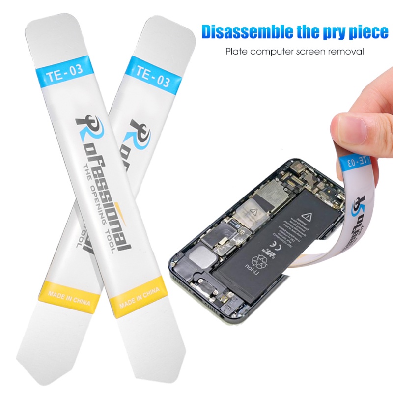 Dụng Cụ Tháo Gỡ Pin Điện Thoại / Máy Tính Bảng Bằng Thép Không Gỉ Mềm Mỏng Linh Hoạt Đa Năng Chất Lượng Cao