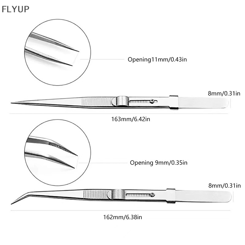 Nhíp Cố Định Bằng Thép Không Gỉ Chuyên Dụng Cho Đính Đá Quý DIY