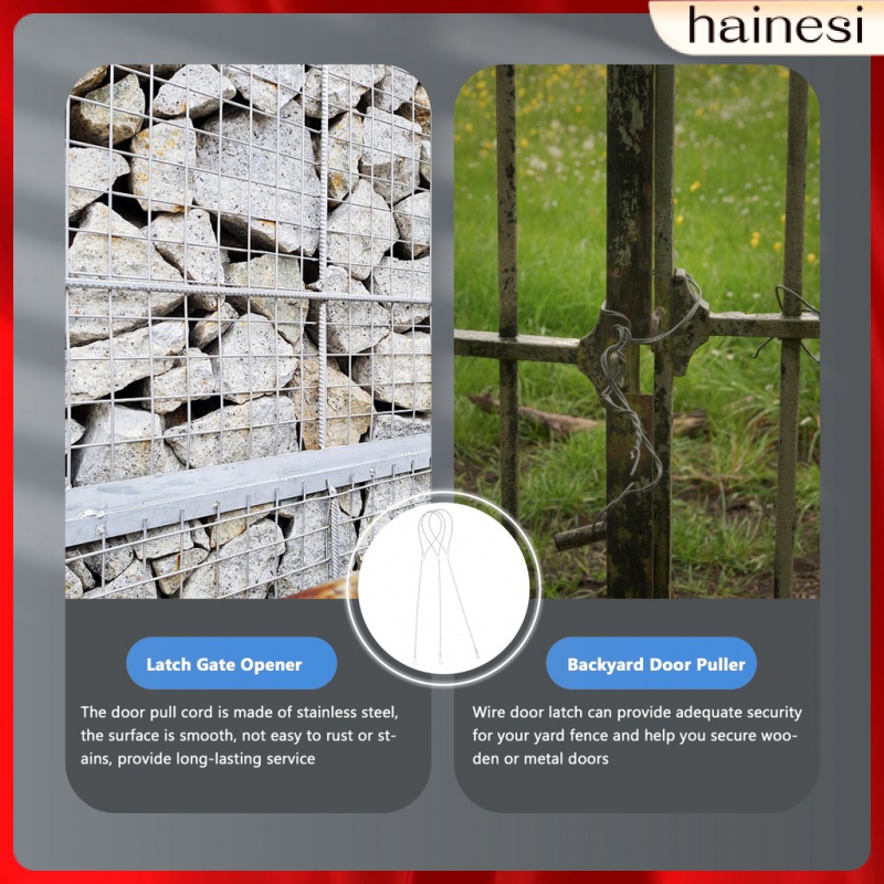 Bộ 3 Cái Chốt Cố Định Dây Cáp Cổng Bằng Thép Không Gỉ Chống Rơi Có Thể Điều Chỉnh