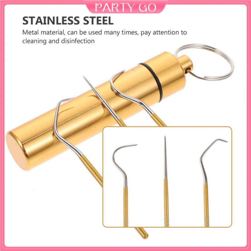 Bộ Dụng Cụ Chăm Sóc Răng Miệng Bằng Thép Không Gỉ