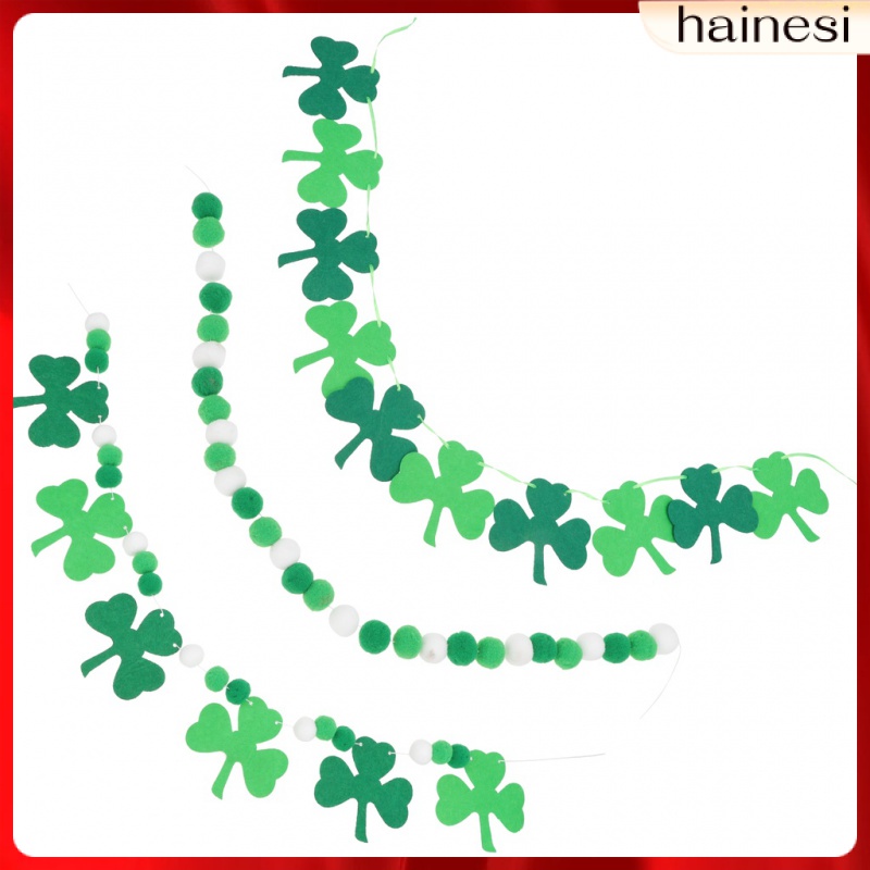 Cờ Lò Xo In Chữ St Patrick Day Dùng Trang Trí Set 3 Dây Treo Trang Trí Tiệc Cho Bé