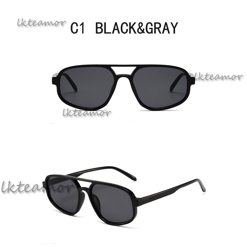 Kính Mát Bản To Tròng Đôi Màu Sắc Ngọt Ngào Thời Trang Cho Nữ