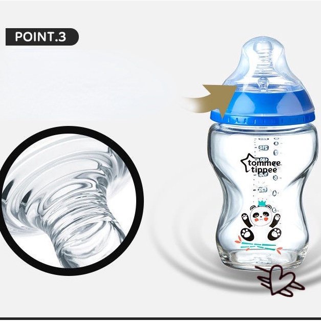 TOMMEE TIPPEE Bình Sữa Bằng Thủy Tinh Chất Lượng Cao