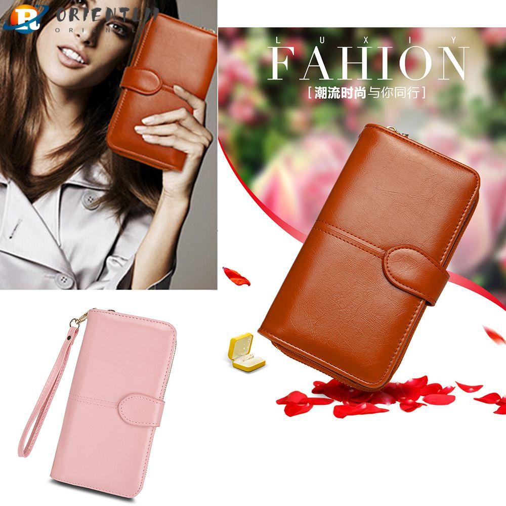 Ví Da PU Cầm Tay Dáng Dài Thời Trang Cho Nữ