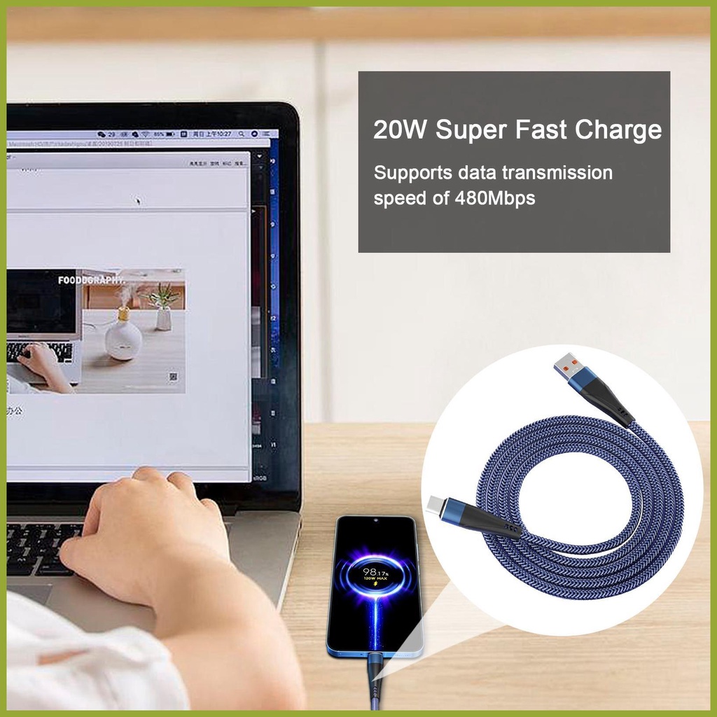 Dây Cáp Sạc USB Type C 120W 10A Cho Điện Thoại