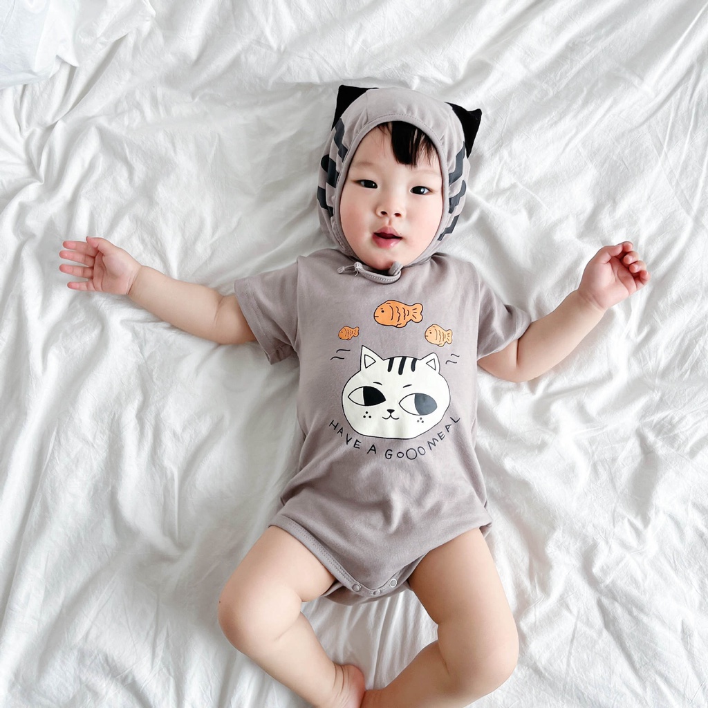 Áo Thun Tay Ngắn In Hình Cá Phong Cách Hàn Quốc Thời Trang Mùa Hè Cho Bé