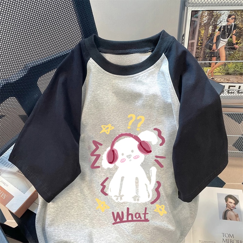 NRVP Áo Thun 100% Cotton Tay NgắN In Hoạ TiếT ĐộC ĐáO Phong CáCh HàN QuốC 2023