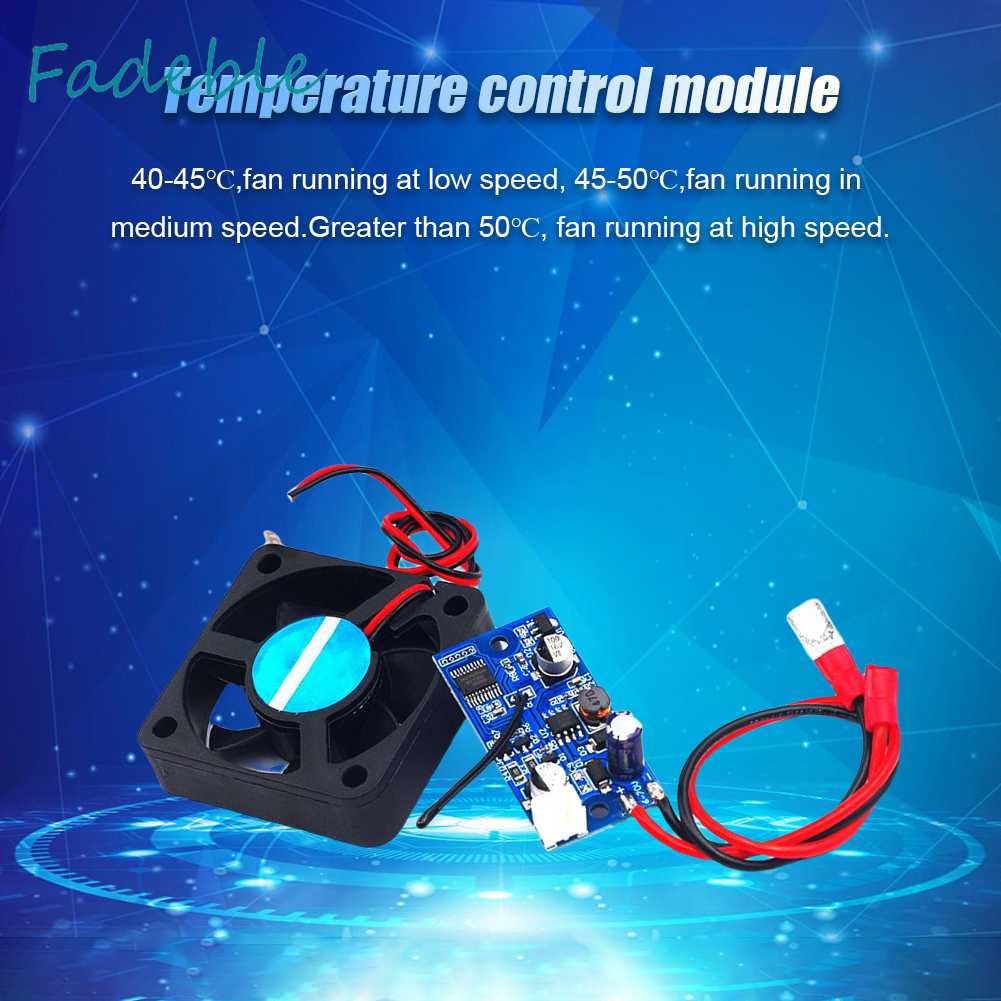 Mô Đun Tản Nhiệt 3 Bánh Răng DC 6-70V Có Thể Điều Chỉnh Cho Khung Gầm PC