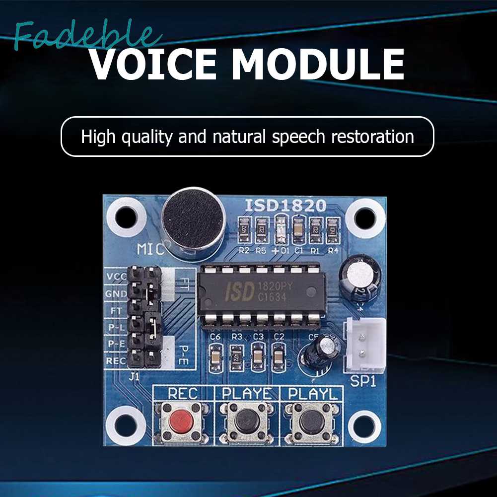 Mô Đun Ghi Âm Giọng Nói ISD1820 ISD1820 Kèm Mic Chuyên Dụng