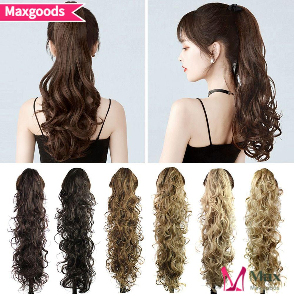 MAXG Kẹp Tóc Xoăn Dài Nhiều Màu Sắc Thời Trang Dành Cho Nữ