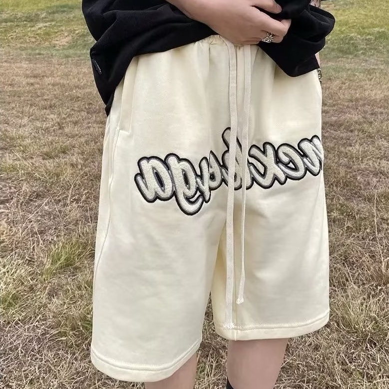 Quần Short Thể Thao Cotton Dáng Suông Dễ Phối Đồ Thời Trang Phong Cách Đường Phố Cho Nam Và Nữ