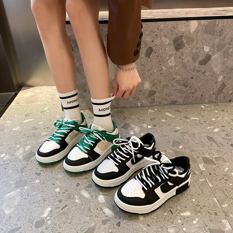 Giày Thể Thao Đế Dày Phối Dây Buộc Nhiều Màu Sắc Thời Trang Cho Nữ