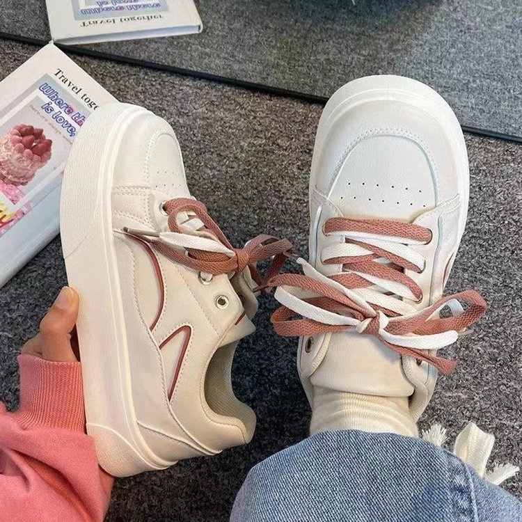 Giày Thể Thao Đế Dày Mũi Tròn Phong Cách Thời Trang Nhật Bản