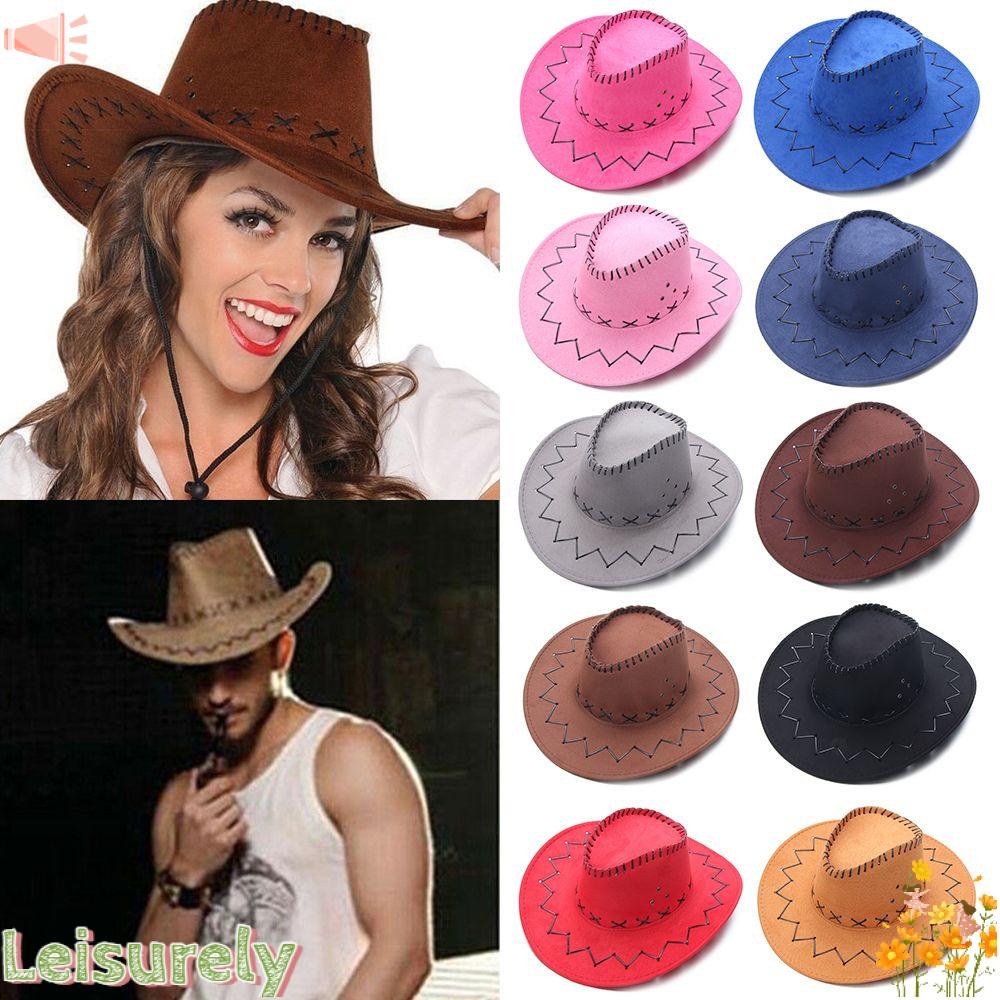 Mũ Fedora Da Lộn Thời Trang Cao Bồi Cho Nam Và Nữ