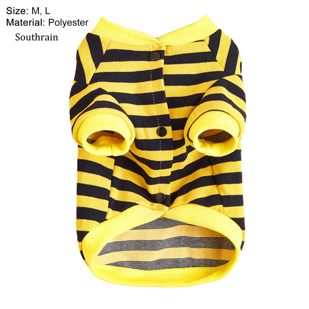 Áo Khoác Cardigan Họa Tiết Kẻ Sọc Hai Lớp Cài Nút Thời Trang Mùa Hè Cho Cún Cưng