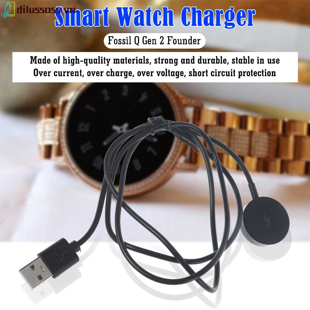 Dây Cáp Sạc USB 1m Cho Fossil Gen 1 / 2 / 3