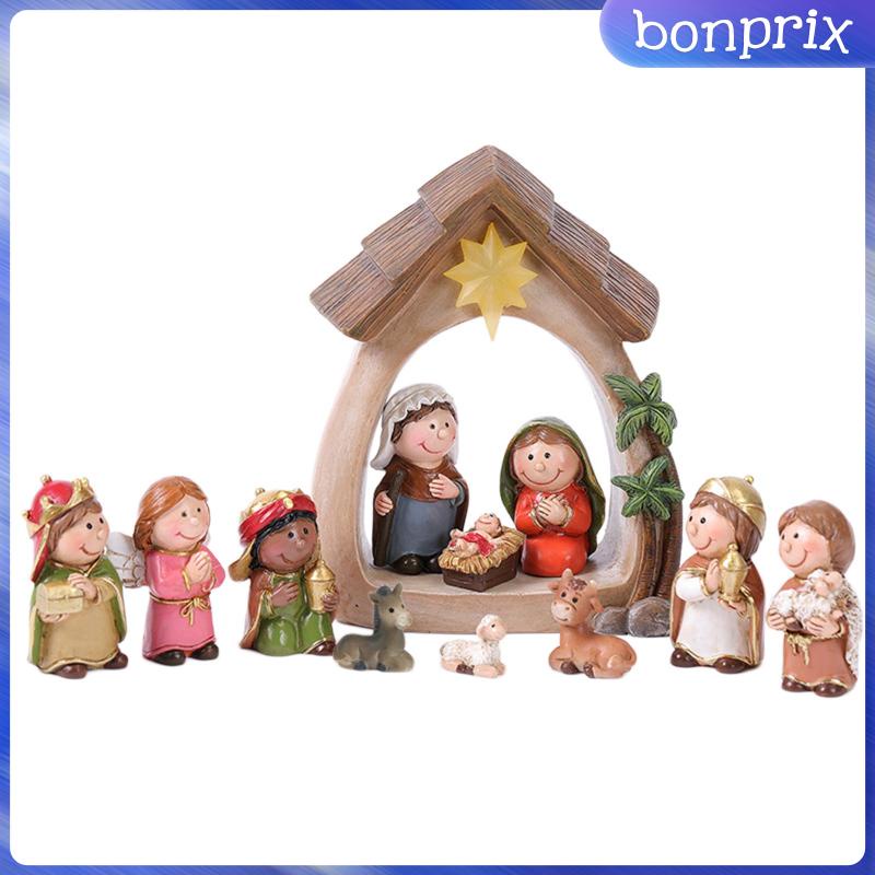 [Bon] X Mô Hình Tượng Jesus Điêu Khắc Để Bàn Phòng Khách Nhà Thờ