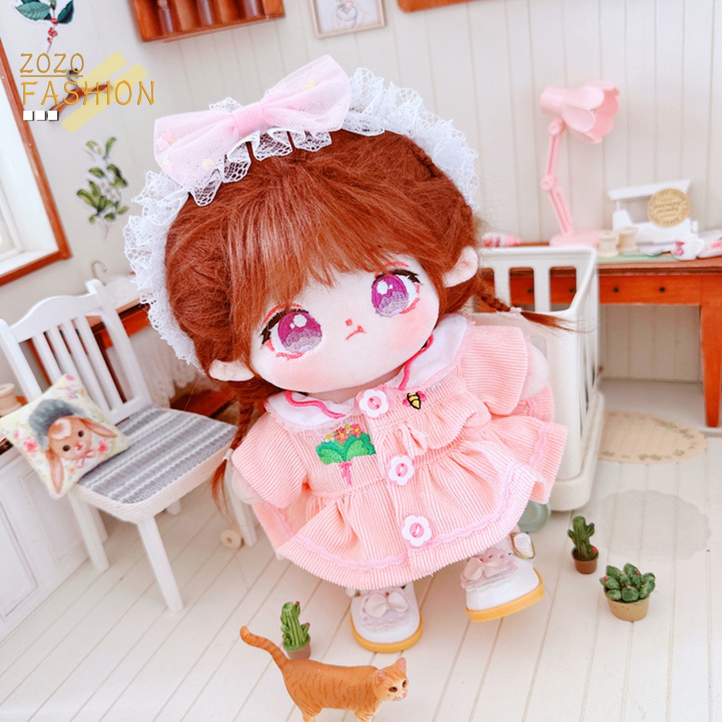 Áo Khoác Mềm Mại Họa Tiết Hoa Xinh Xắn Cho Búp Bê Mặc Hàng Ngày