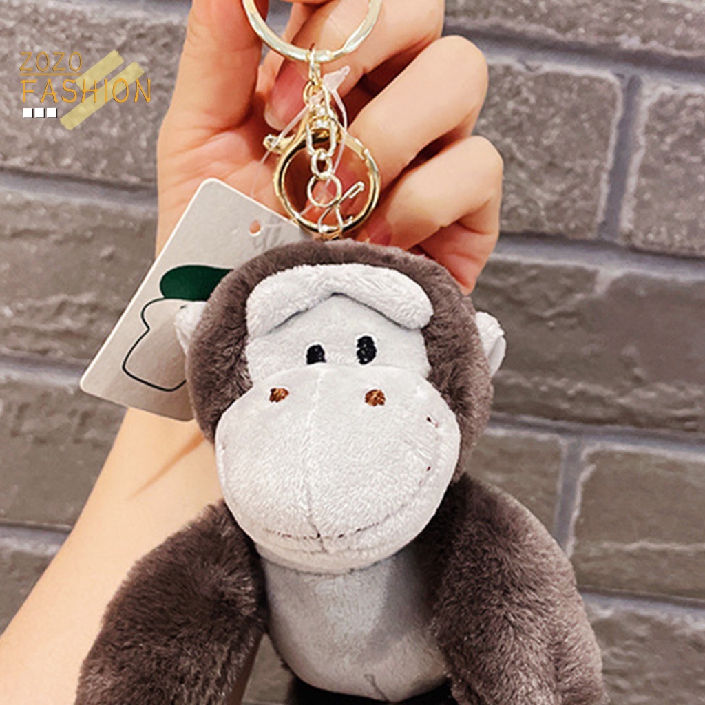 Móc Khóa Hình Khỉ Nhồi Bông Dễ Thương