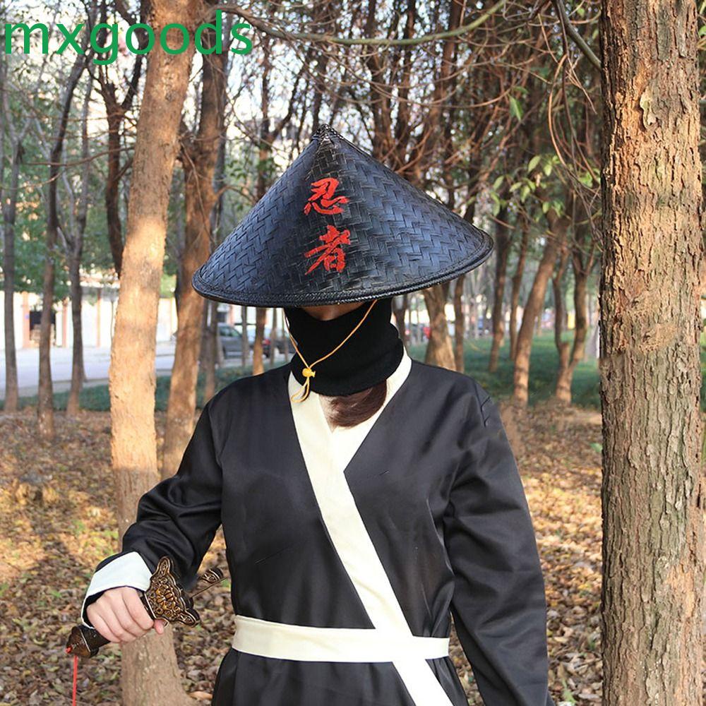 Mũ Bucket Đan Tre Chống Nắng Hóa Trang Shaolin Kung Fu Ninja Nhật Bản Cho Nữ
