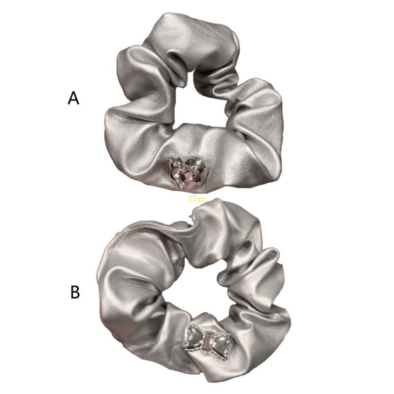 Flgo Dây Buộc Tóc Hình Nơ Trái Tim Trang Trí Không Đau Dễ Phối Đồ Dành Cho Trẻ Em Và Người Lớn