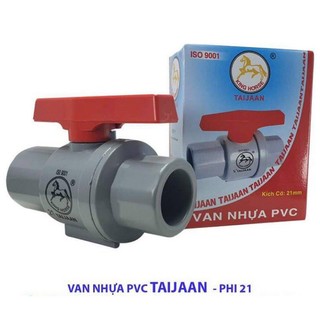 Van khóa tay đỏ bi nhựa ống nước pvc 21, 27, 34, 42, 48, 60 siêu rẻ