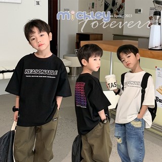 Áo Thun Tay Ngắn Thời Trang Hàn Quốc Mới Cho Bé Trai