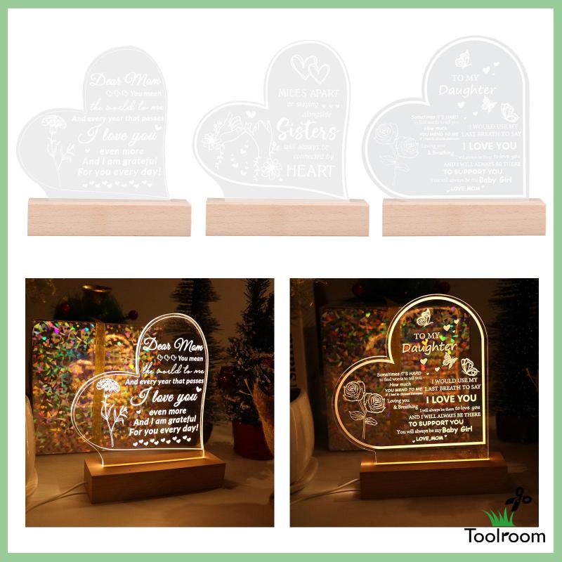 Đèn LED 3D Bằng Acrylic Chạm Khắc Độc Đáo Trang Trí Nhà Cửa