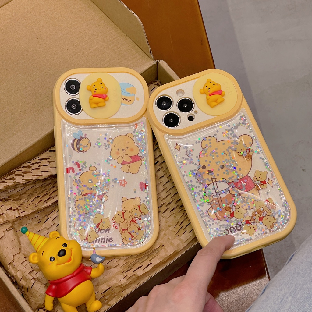 Ốp Điện Thoại Mềm Chống Sốc In Hình Gấu Pooh Hoạt Hình Cho iPhone 14 14PRO max 13 12PRO max 13pro max 11