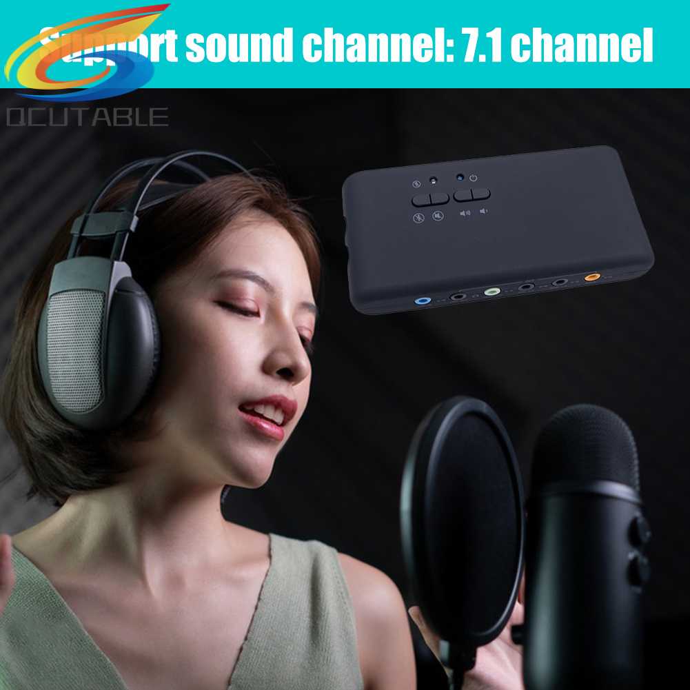 Thẻ Âm Thanh 7.1 8 Kênh DAC Usb 2.0 Chuyên Dụng Cho Loa Để Bàn